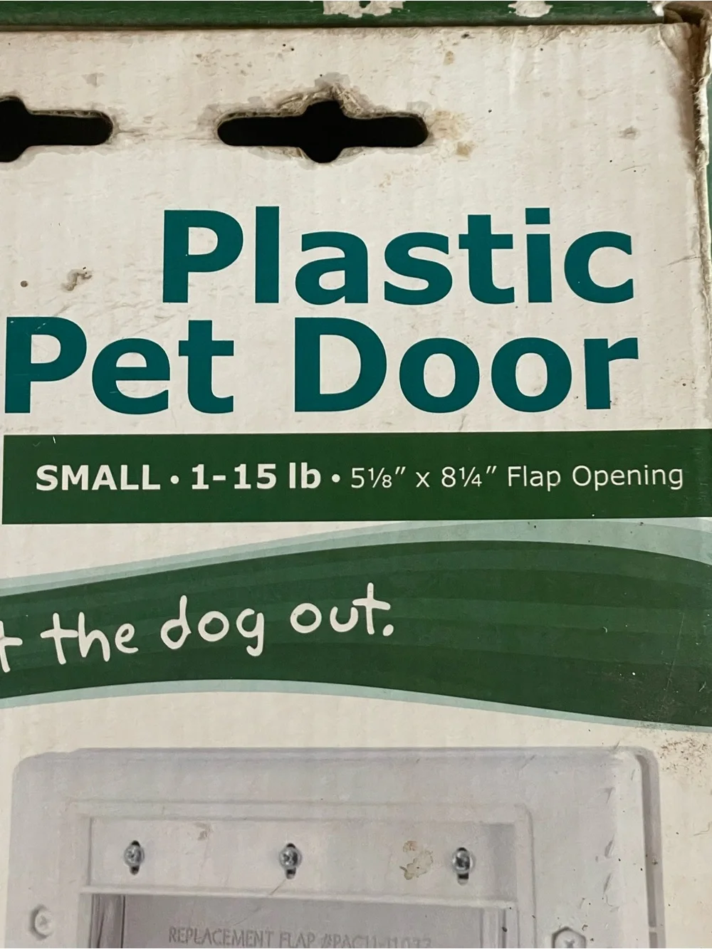 PetSafe Plastic Pet Door White Frame with Clear Flap